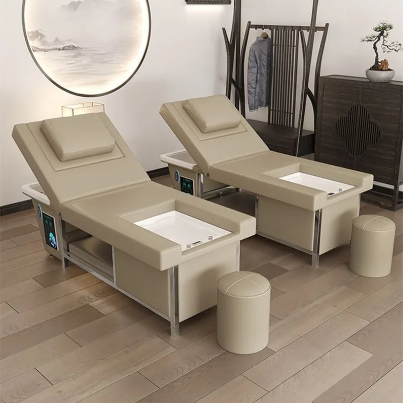 treatment shampoo bed beauty salon barber shop ear picking foot bath integrated dual-purpose massage bed Others