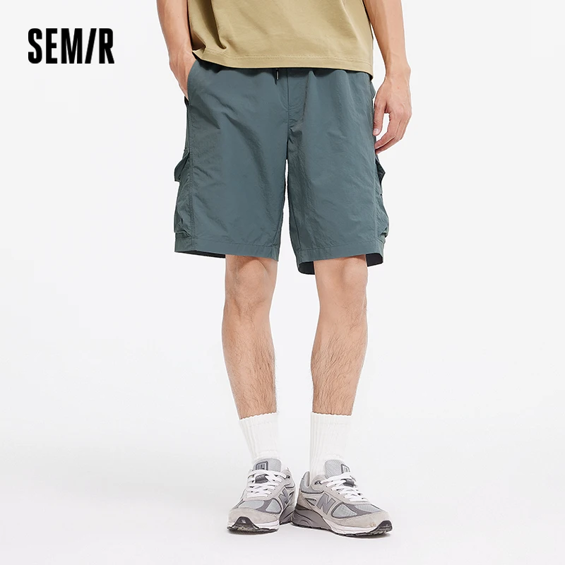 

Semir черные рабочие шорты мужские 2025 новые летние свободные спортивные прямые брюки средней длины впитывающие влагу для повседневной носки