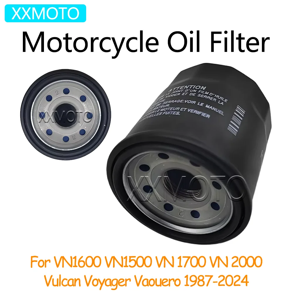 

For Kawasaki VN1600 VN1500 VN1700 VN2000 VN 1600 1500 Vulcan Voyager Vaouero 1987-2024 Motorcycle Oil Filter Fuel Filter Element
