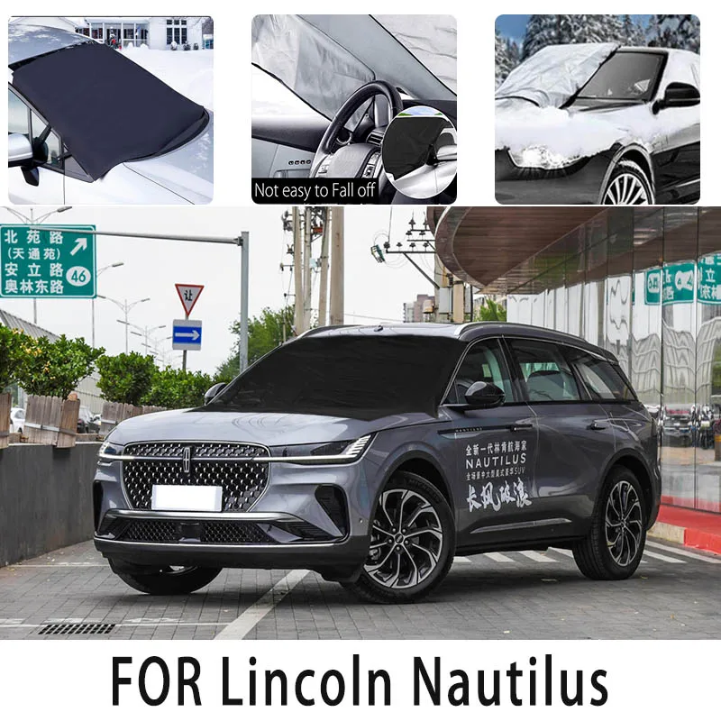 Car snow cover front for Lincoln Nautilus Snowblock heat insulation sunshade Antifreeze wind  Frost prevention car accessories