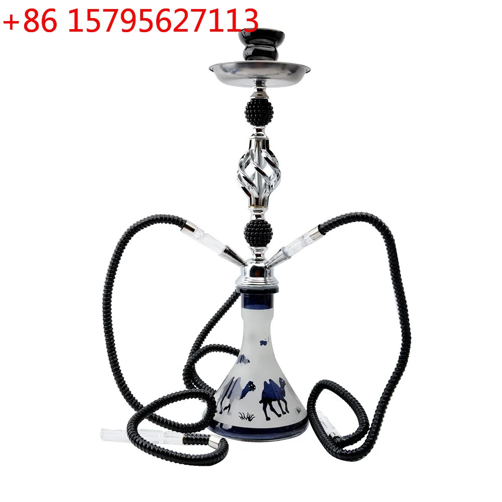 

Arabian hookah medium full set of three-tube mosaic glass smoking set