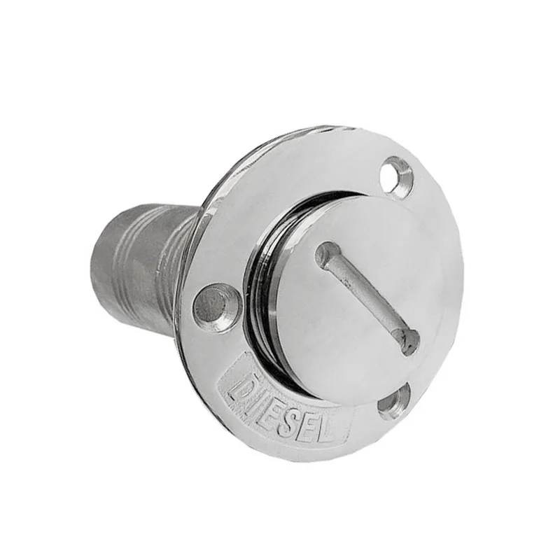 Boat 1-1/2'' Stainless Steel DIESEL 38mm Thru Hull Tank Deck Fuel Fill Filler Cap Oil Tank with Keyless Cap for Yacht Caravan