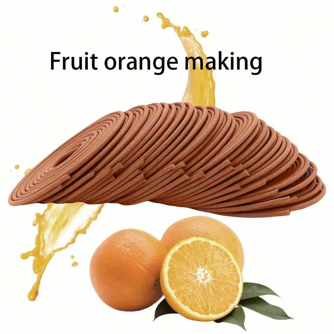 Orange Scented Incense Coil for Aromatherapy Yoga Meditation Fitness Home And Outdoor Use 3-4 Hours Burning Time Relaxing Gift view 4