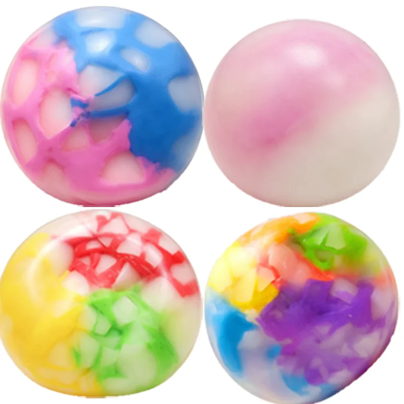 Mixed Colorful Squeeze Stress Ball Cracked Jelly Cube Squeeze Toy Soft Texture Slow For Stress Relief Office Study Break Adults
