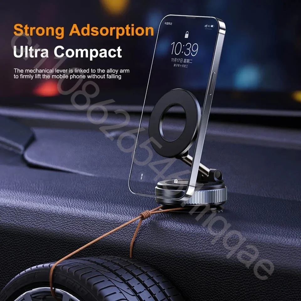 360 Rotation Car Phone Holder Super Strong Magnet Foldable Mount Compatible Phone Android Best Driving Gift Accessory