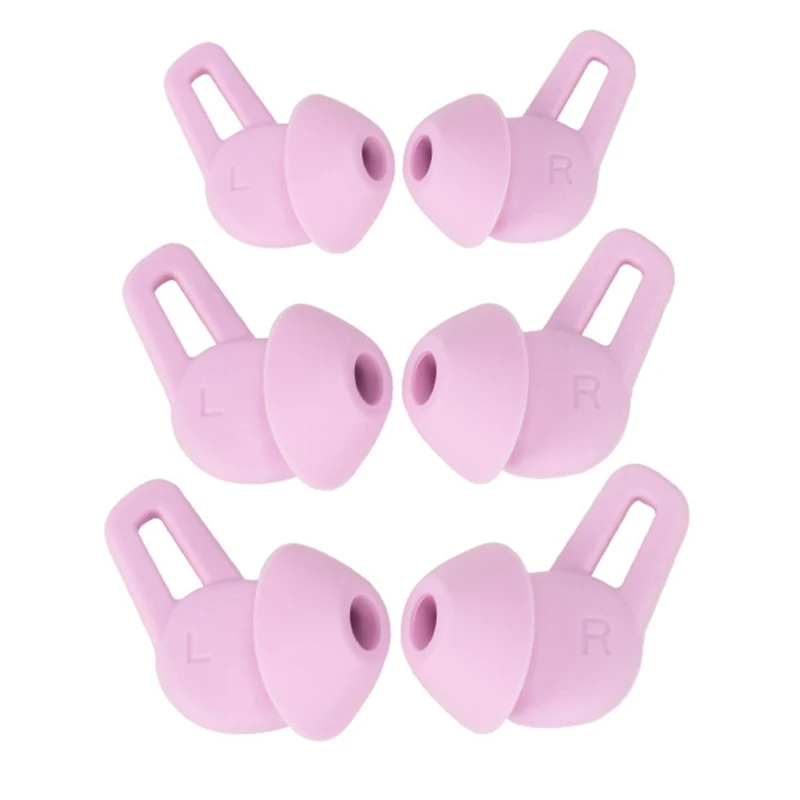 3 pares pontas ouvido silicone macio para fone ouvido freelace tampões ouvido substituição, dropshipping