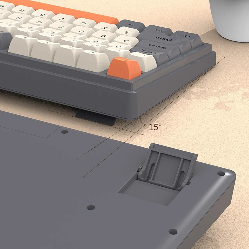 K81 لوحة مفاتيح USB سلكية ، ثلاثية الألوان ، لوحة مفاتيح مضيئة للألعاب ، كمبيوتر محمول ، مكتب ، ميكانيكي