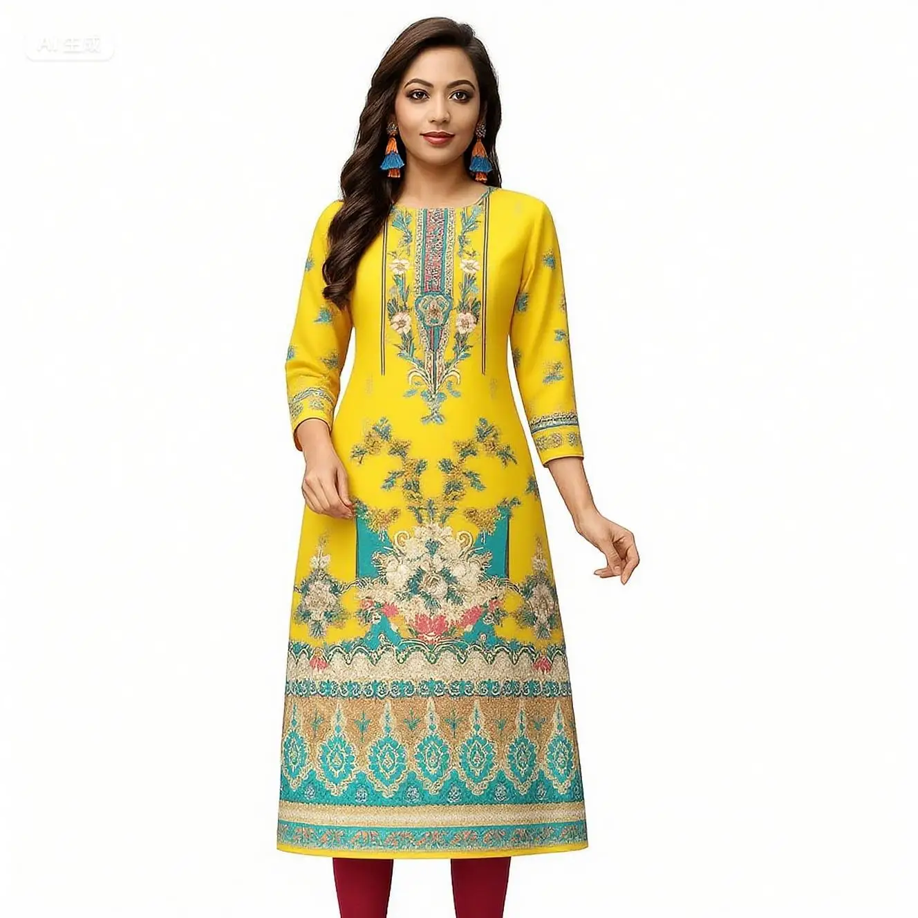 

Мусульманское женское повседневное модное платье Kurtta, прямое платье-труба, повседневное этническое платье с разрезом по подолу, мусульманская мода, турецкое платье Абая, национальный стиль