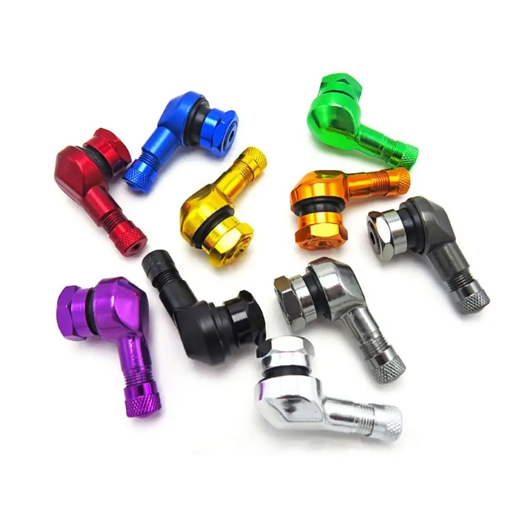 90° Valve Motorcycle Rim Aluminum Alloy Leakproof Motorcycle Valve Stems Motorcycle Modification Tire Accessory