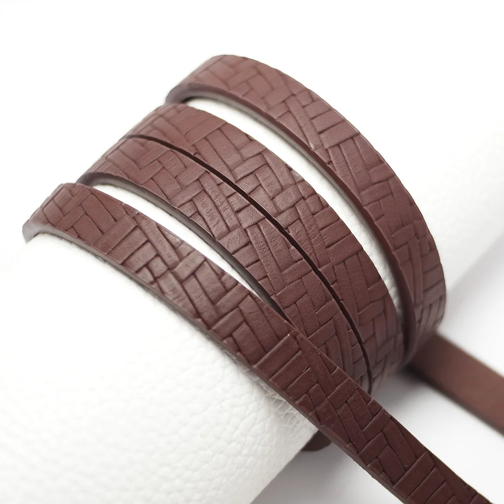 

1.15meter Dark Brown Twill Leather Cord,Imitation Braided Leather Strip,Leather Belt Bag,Waist Chain KeyChain Bracelet Making