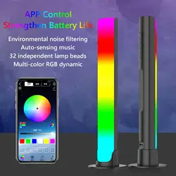 Sound Lights Pickup LED Light USB RGB Night Lamp Voice Activated Music Rhythm Ambient Light App Control For Bedroom Bar Party