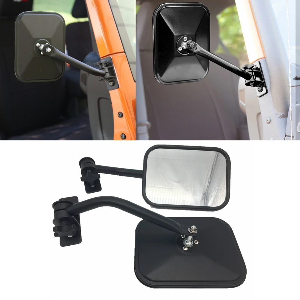 Exterior Side Mirrors Doors Off Rearview Mirrors For Jeep Wrangler TJ JK Unlimited Rubicon 1997-2018 Quick Release Side Mirrors