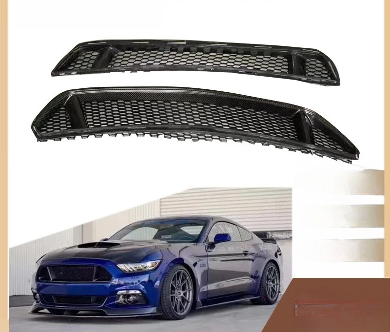 Carbon Fiber Grille FOR 2015-2017 Mustang, Car Accessories, Front Bumper Mesh, Stylish Upgrade, High Quality Fit
