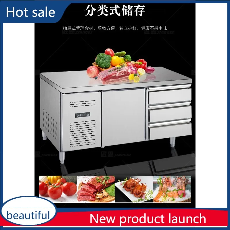 

A51 Kitchen Drawer Worktable Freezer Kitchenware Refrigerated Fresh Frozen Stainless Steel Refrigerator