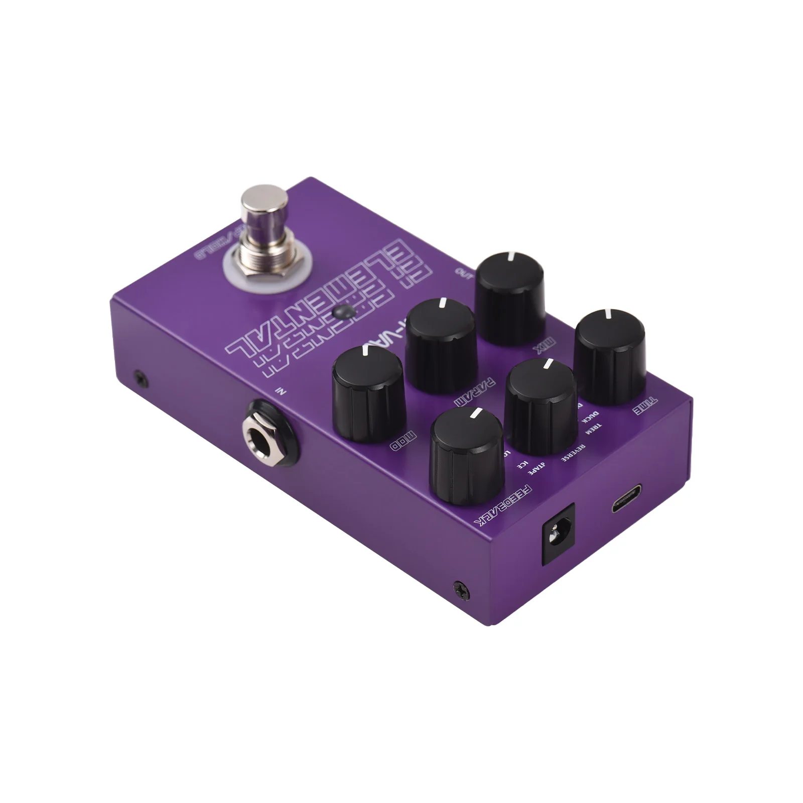 

M-VAVE Guitar ELEMENTAL Delay Effects Pedal DC 9V 6.35mm Input/Output Interface Electric Guitar Effector with TAP and HOLD Modes