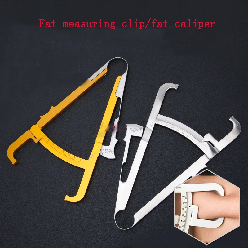 Fat Caliper Skinfold Thickness Meter Body Fat Measuring Instrument Fat Clamp Sebum Clamp Measuring Clamp