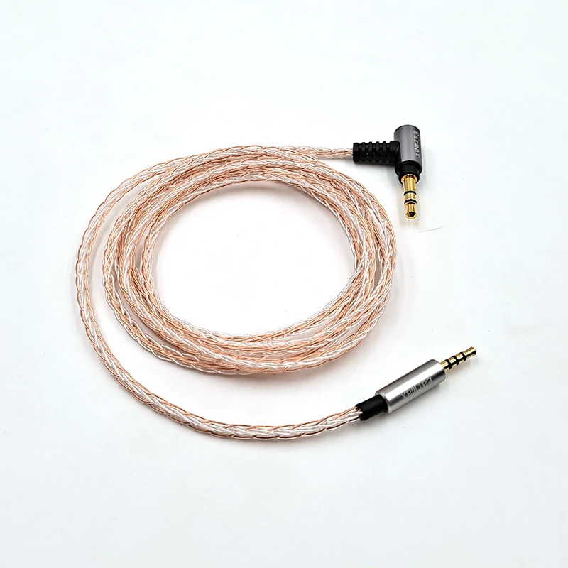 ل JBL LIVE2 Y40 Y50 OE2 E30 E45 E50 E55BT PXC480 PXC550 DT240 K845BT سماعة استبدال 8 الأساسية الفضة مطلي ترقية كابل