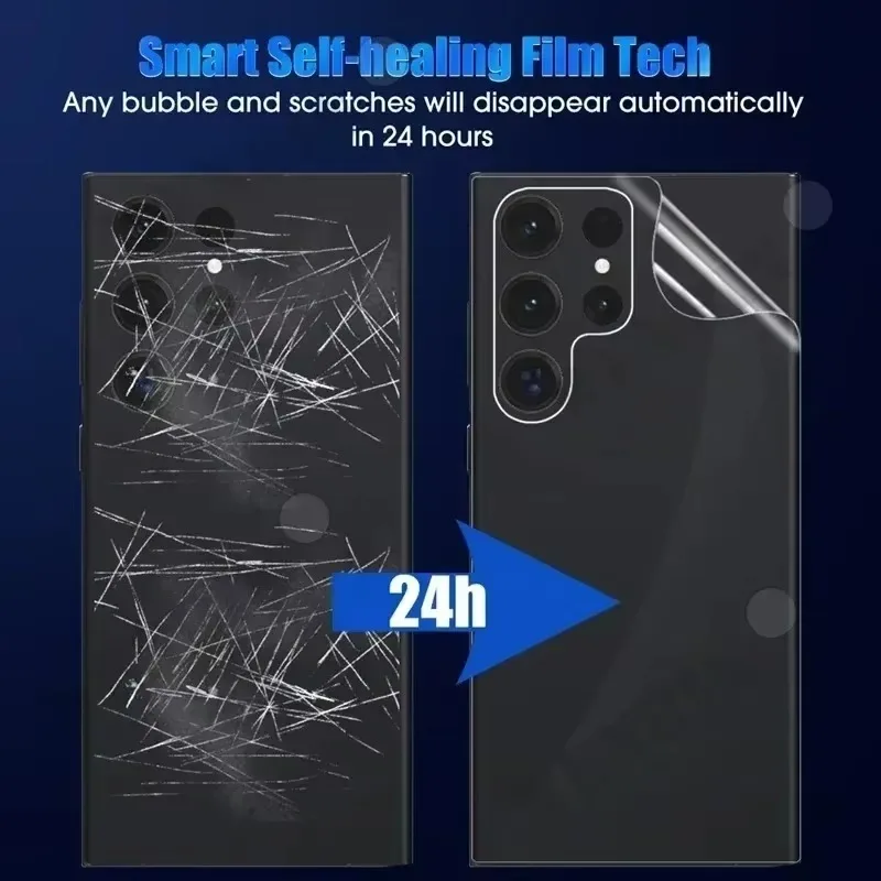 5 piezas de película de hidrogel trasera para Samsung S26 S25 S24 Ultra Plus FE, protector de pantalla para Galaxy A56 A55 A36 A35 A15 A16 5G, película trasera 3