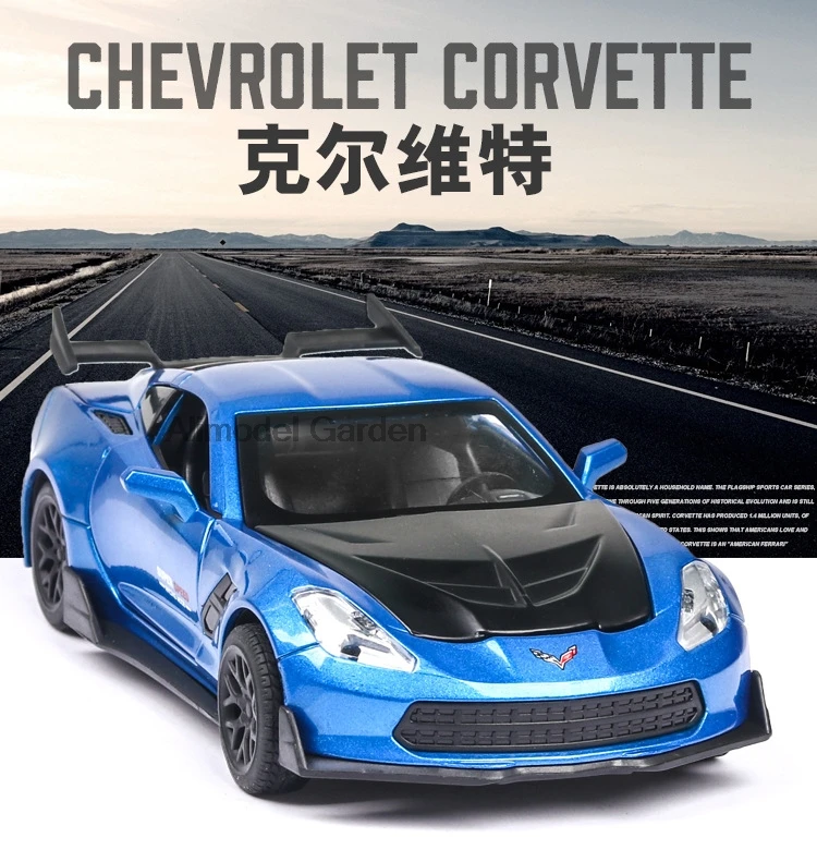 

1:32 Corvette Toy Car Metal Toy Diecasts & Toy Vehicles Car Model High Simulation Car Toys for Children Christmas Gift