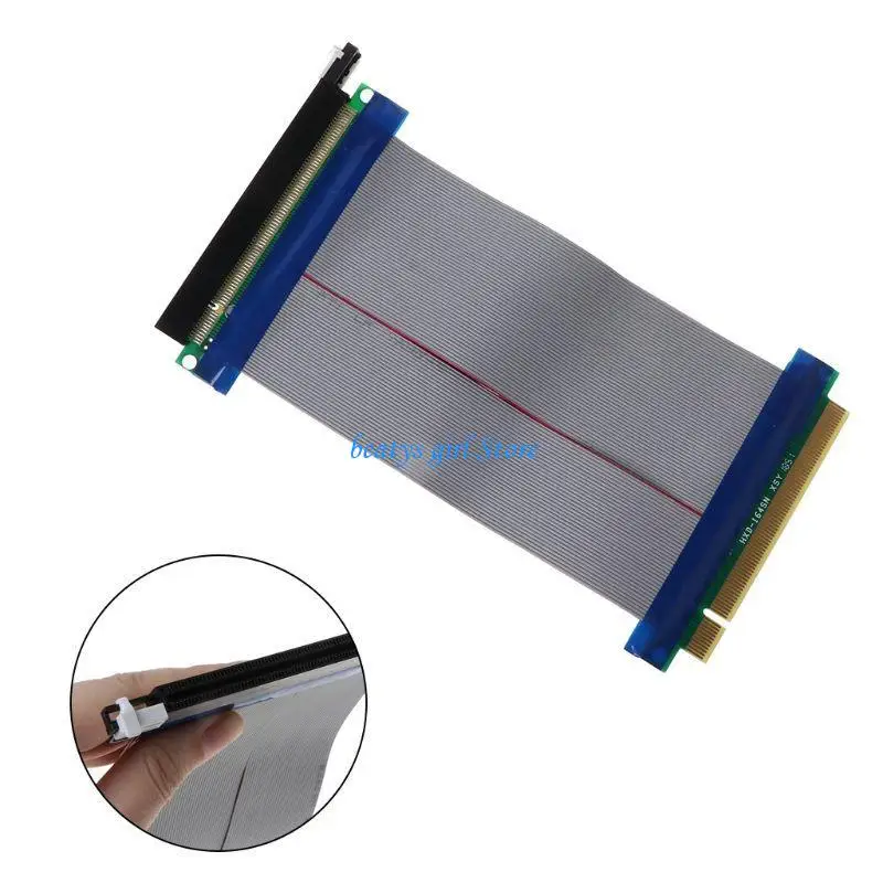 

C7AB PCI-E 16X Riser Card Adapter Flexible Cable PCIE 16X to 16X Soft Extension Cable