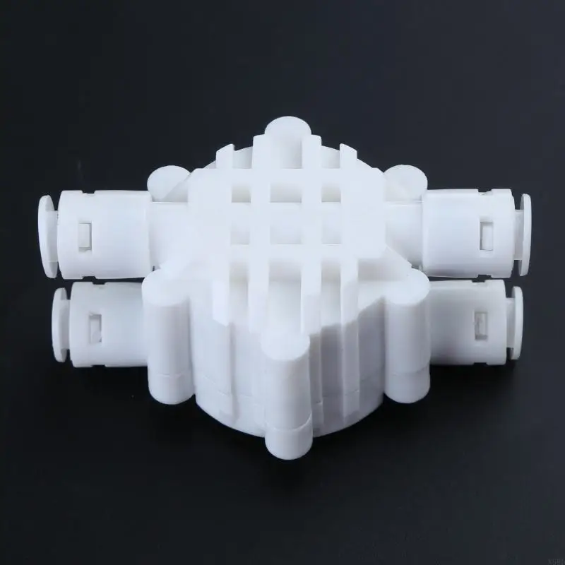 

4 Way 1/4inch Auto Shut Off with Quick-Connect Fittings Automatic Shut Off for Reverse Osmosis Water Filters N58D