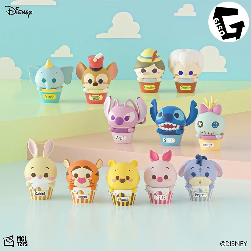 Disney Mini Beans Series Figure Toys Anime Characters Pinocchio Dumbo Stitch Rabbit Eeyore Piglet Tiger Timothy Kids Gifts Toys