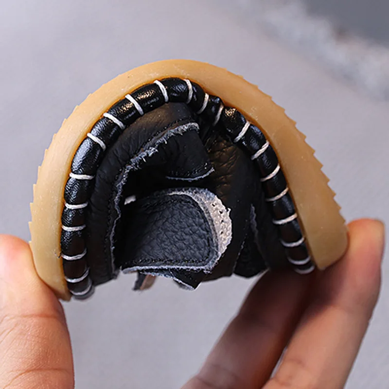 Children Girls Sandals Newborn Infant Summer Genuine Leather Shoes Baby Flat Mesh Barefoot Sandals Toddler Huaraches Footwear