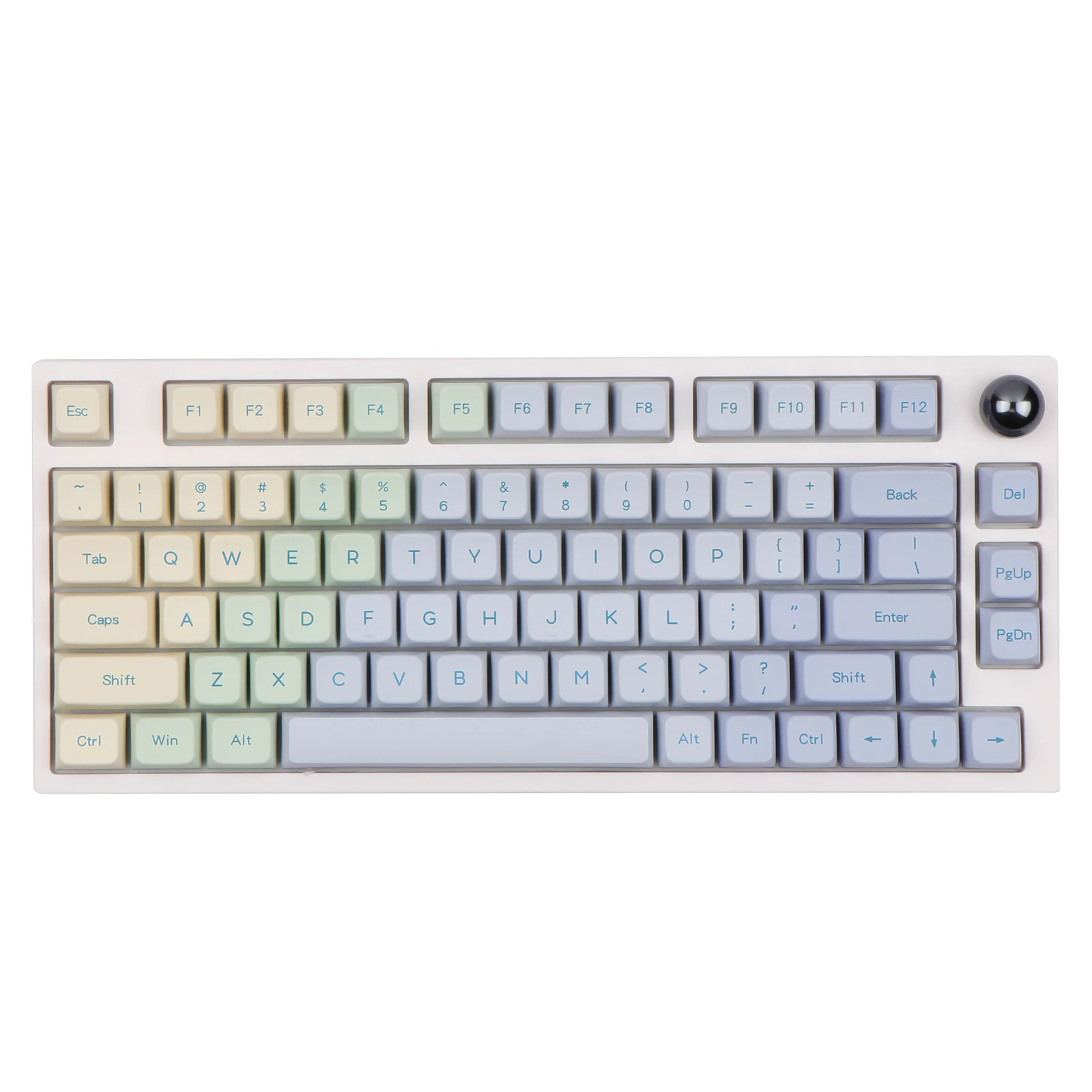 EPOMAKER TH80 PRO 75% "Hot-swap" RGB 2.4Ghz/Bluetooth 5.0/przewodowa klawiatura mechaniczna MDA nasadki na klawisze z PBT pokrętło sterowania ANSI ISO