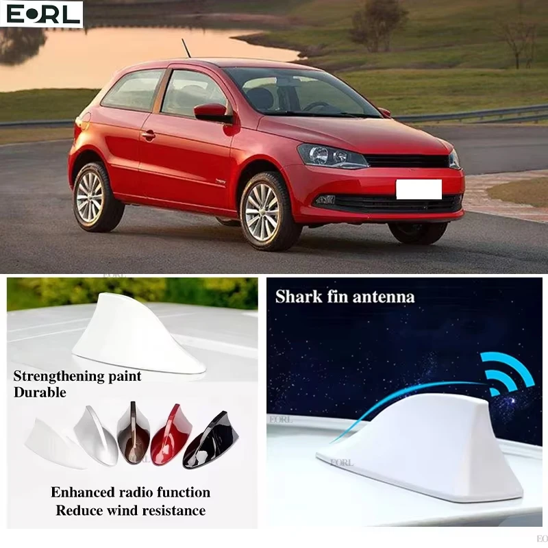 For VW Gol G5 G6 Shark Fin Antenna FM Signal Super Aerials Amplifier Waterproof Signal Amplifier FM/AM Radio Aerials