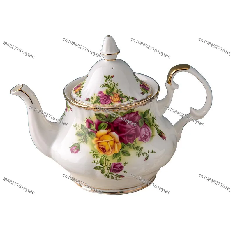 European Bone Porcelain Coffee Set with Gold Afternoon Tea Set, English Coffee Cup, Tea Pot Gift