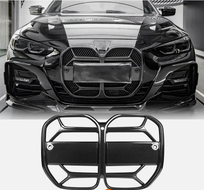 For BMW G22 G23 430i 2021-2024 DRY carbon front radiator grille front grill grills