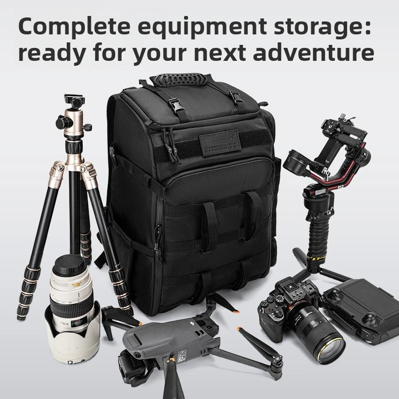 Drone backpack, photography bag, backpack, integrated large capacity backpack, professional camera bag, lens storage, waterproof