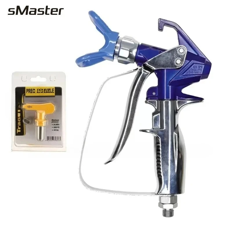 sMastrer Professional Airless Spray Gun With 517 Spray Tip Airless Spraying Machine For Paint Sprayers