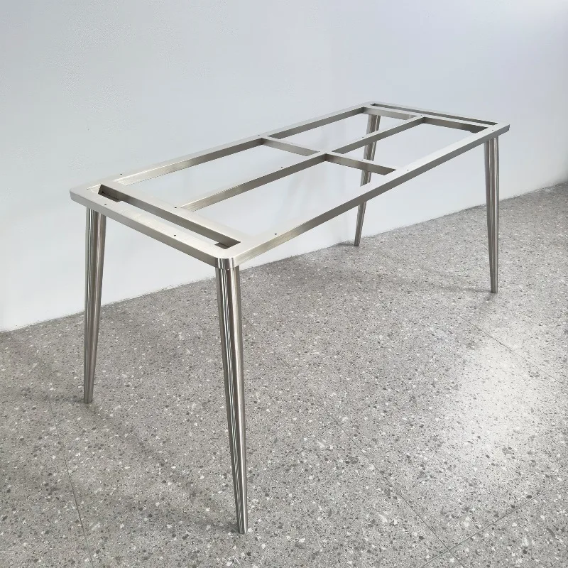 Rock slab dining table foot desk stand stainless steel support base desk metal legs marble table legs table bracket