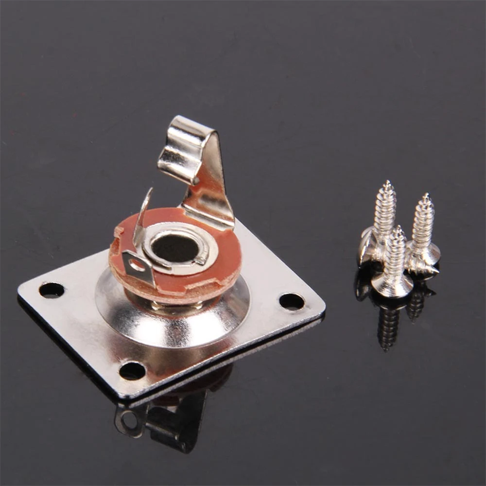 Instruments for Electric Guitar Electric Guitar Parts Jack Plate & Screws Outputing Jack Jnput Jack Stereo Jack Output Socket