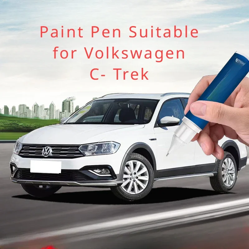 Paint Pen Suitable for Volkswagen C- Trek Paint Fixer Polar White Laser Gold Original Car Paint Fixer Scratch Fabulous Rep