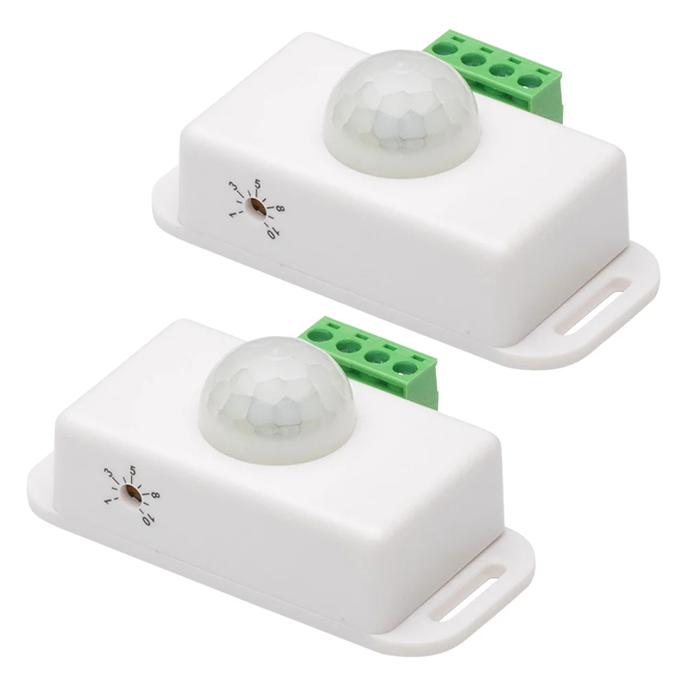 

2pcs Motion Infrared 12V 24V Pir Controller Light Strip Auto On Off Energy Saving Entrance Cabinet Pantry