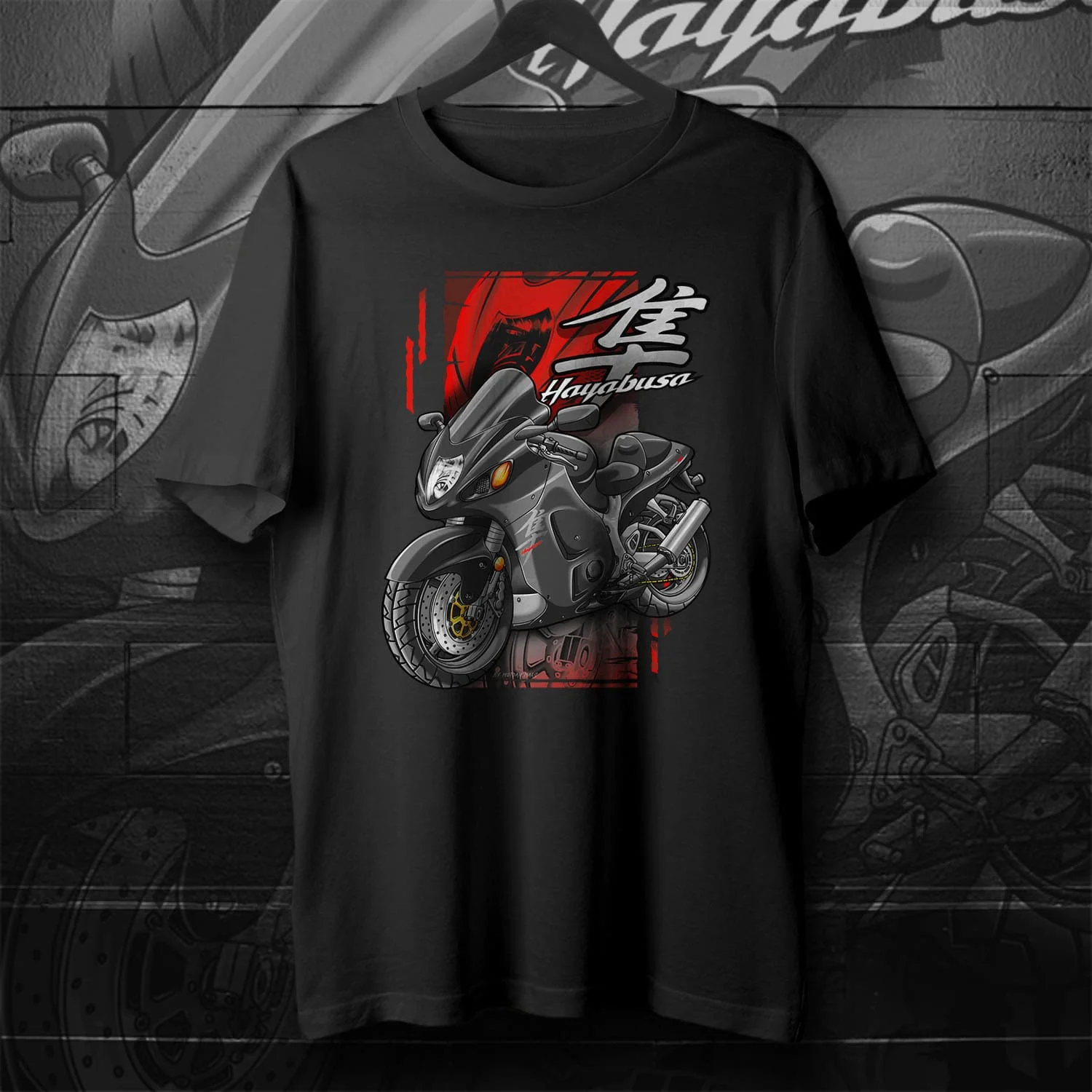 Classic Japanese Motorcycle GSXR Hayabusa T-Shirt 100% Cotton O-Neck Summer Short Sleeve Casual Mens T-shirt Size S-3XL