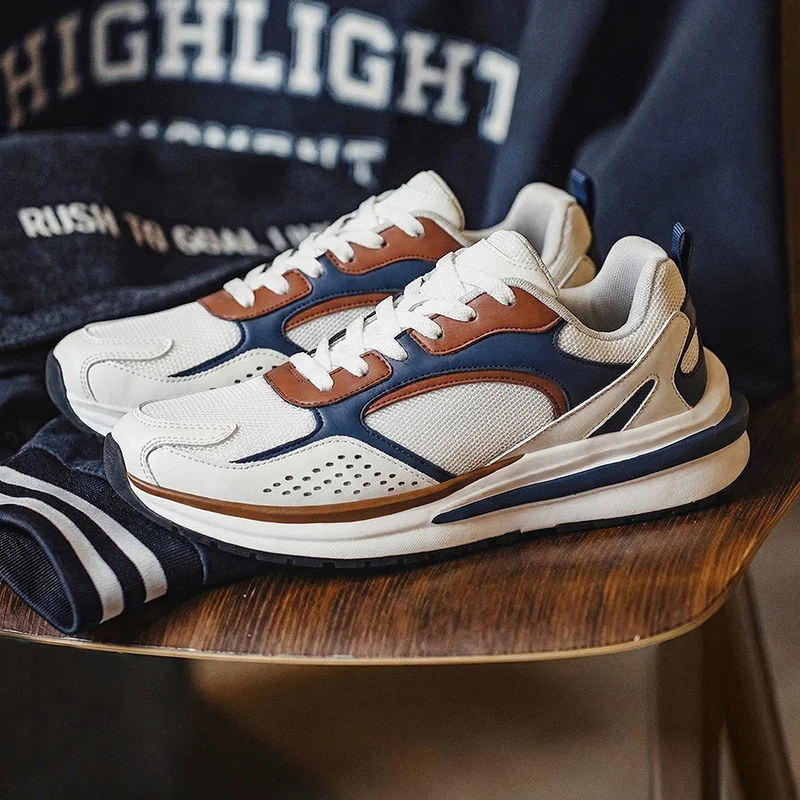 

Men's Casual Cricket Shoes Fashion Sneakers Mesh Breathable Forrest Gump Shoes Walking Tennis Sports Road Running Board Shoe