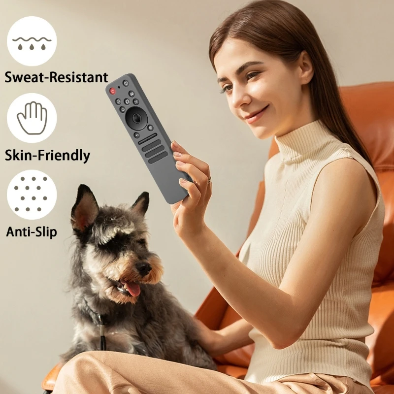 Remote Cover For LG MR25GA OLED TV Remote - Shockproof Silicone Case With Lanyard Dustproof Protective Shell For Smart TV