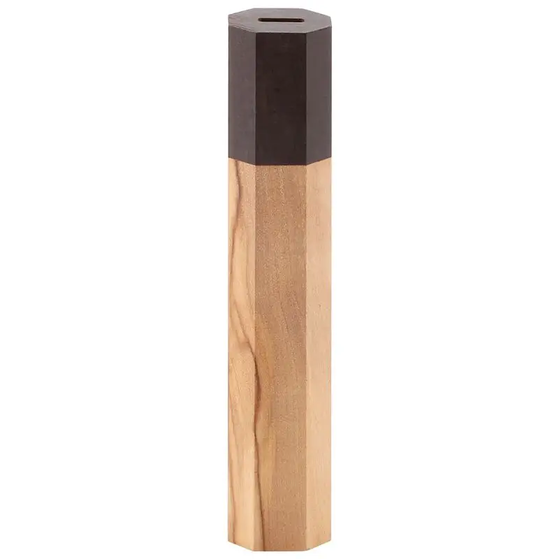 A69echef Knife Wa Handle Wood Handle Octagonal Handle Crafts Manual DIY Semi-Finished Damascus Knife Handle Kitchen