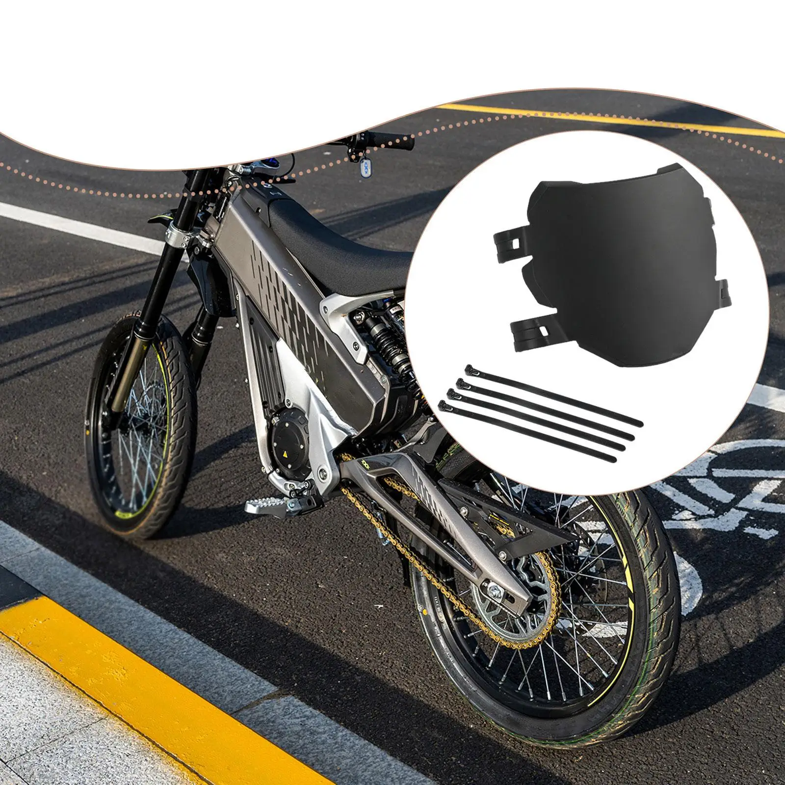 Practical Electric Bike Number Plate ABS Plastic Stylish Front Panel Easy to Use for S1 X2 Y1 RX Off Road Bikes