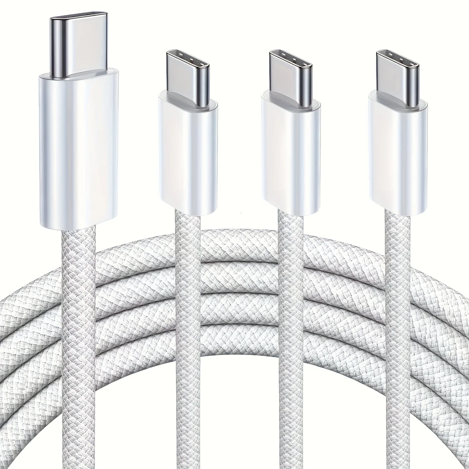 High-end 1M/2M/3M 60W Type C naar C snellaadkabel voor telefoon Tablet PC Laptop --3-pack