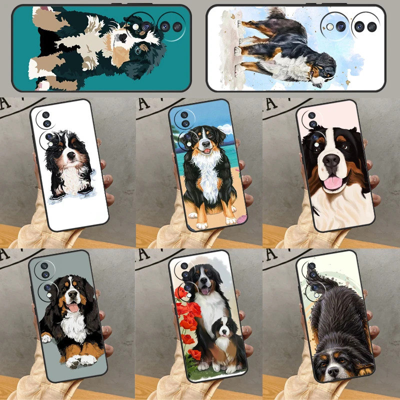 Bernese Mountain Dog Case For Honor X8 X9 X6 X7 X7a X8a X9a 10 50 70 90 Lite 8X 9X Magic 4 5 Lite Back Cover