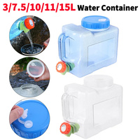 3L Portable Water Container Multifunction Water Storage Carrier Leakproof Water Storage Container for Hiking Self-Driving Tour