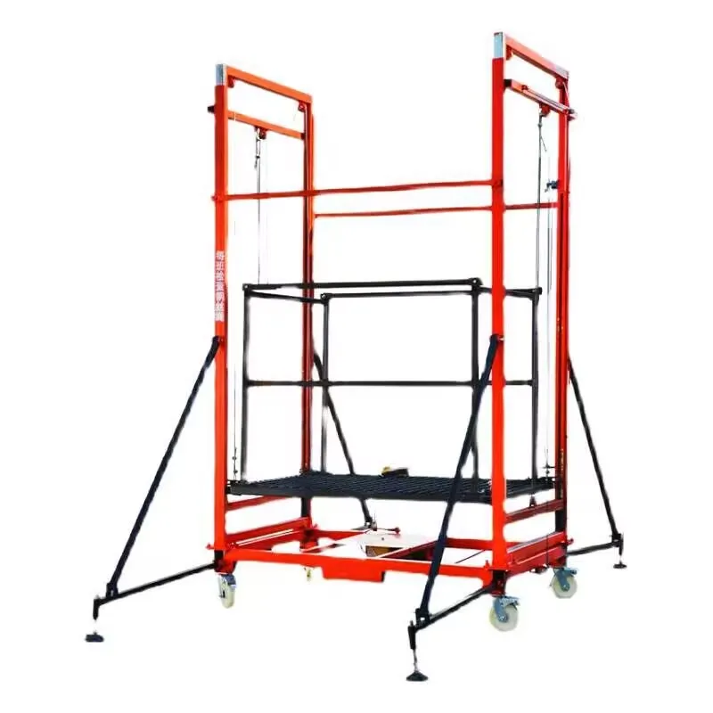 Folding Electric Scaffolding Lifting Platform Home Construction Portable