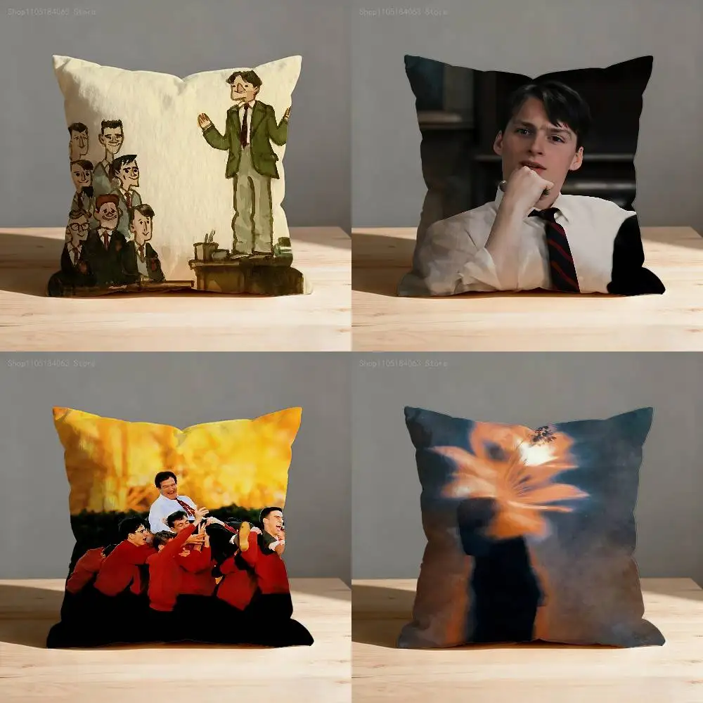 

D-Dead P-Poets S-Society Pillow Case Print Polyester Fiber 40X40 cm Home Sofa Throw Cushion Cover Decoration