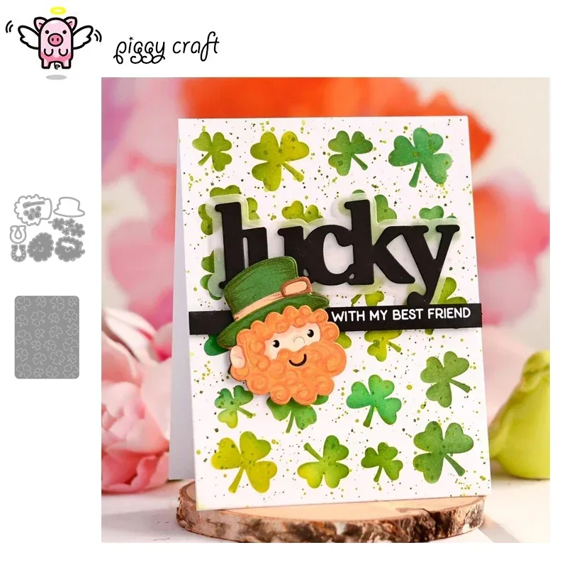 Mmao Craft metal cutting dies cut die mold Clover Panel Shamrock Scrapbook paper craft knife mold blade punch stencils dies