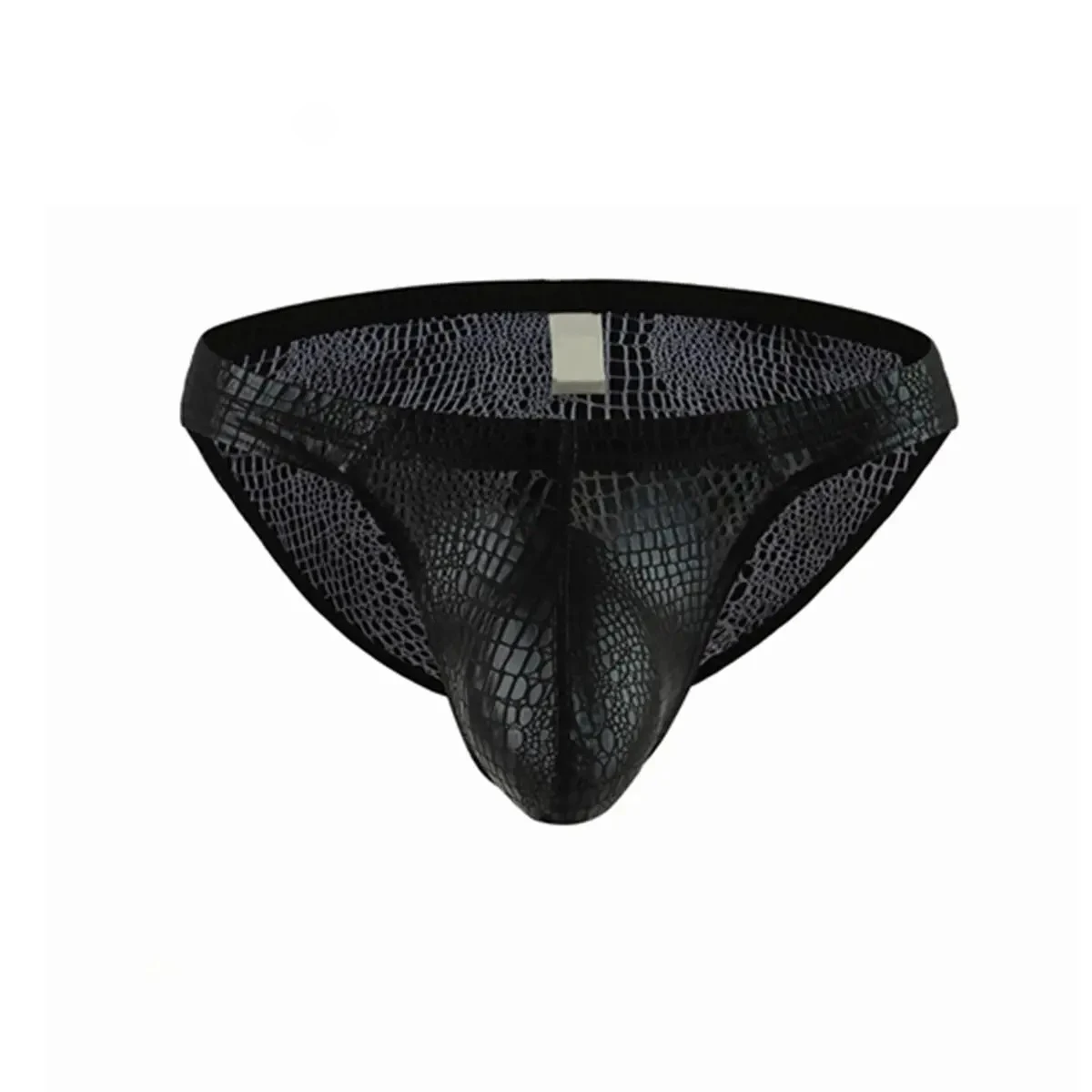 Men's Sexy Briefs Snake Jacquard Skinny Comfortable Underwear Gays Erotic Low Waist U Convex Pouch Mankini Homme Fashion Panties