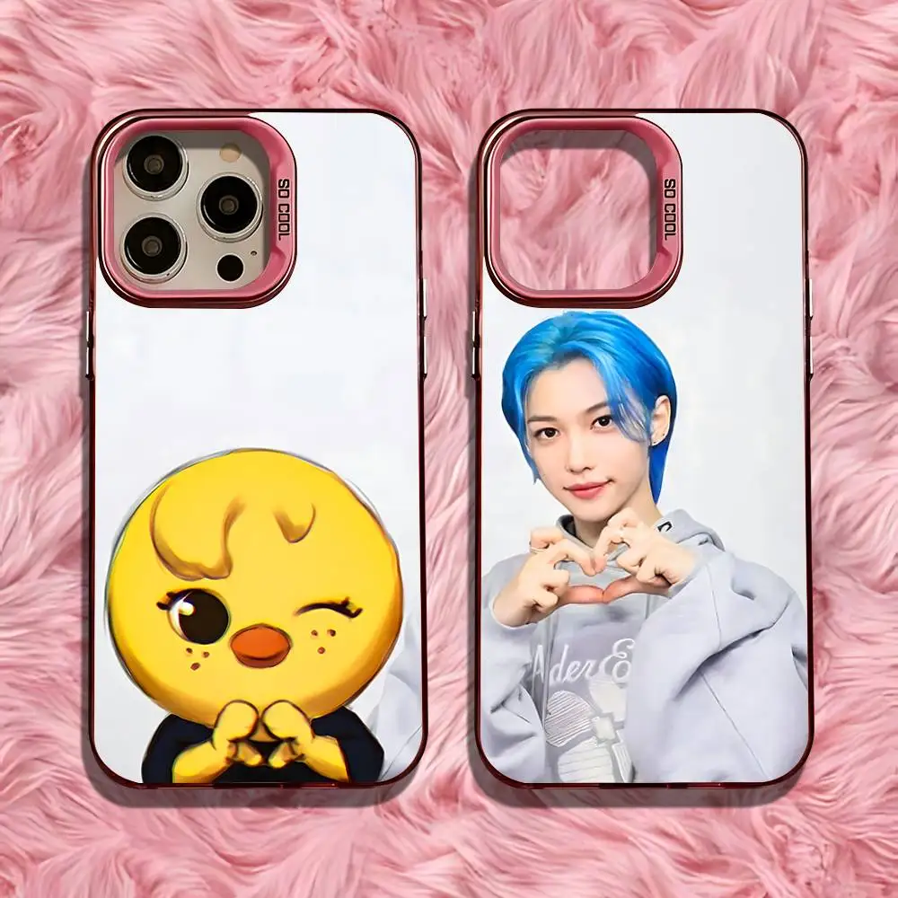 

Kpop Artists Cartoons Phone Case For iPhone 16,15,14,13,12,11,Pro,Max,Plus,Mini,SE Anti Fall Pink Matte Hard Bumper